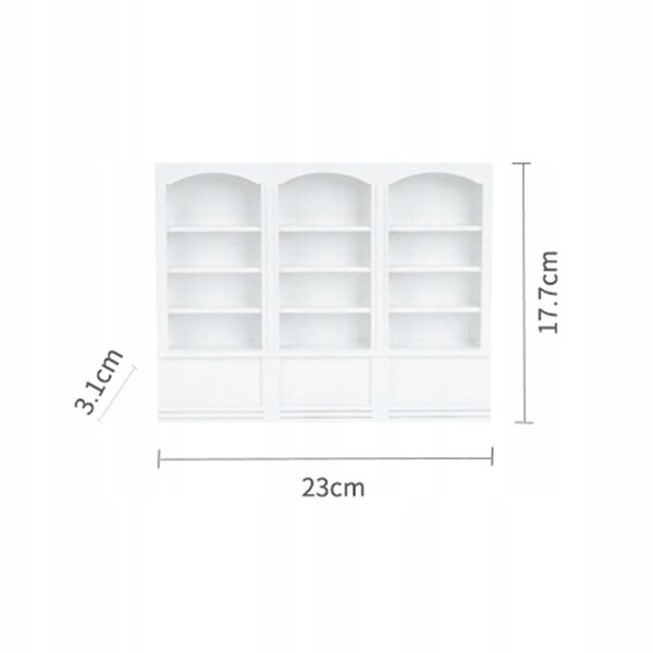 Miniatura mobile a forma di casa per bambole scala 1:12 in legno di betulla