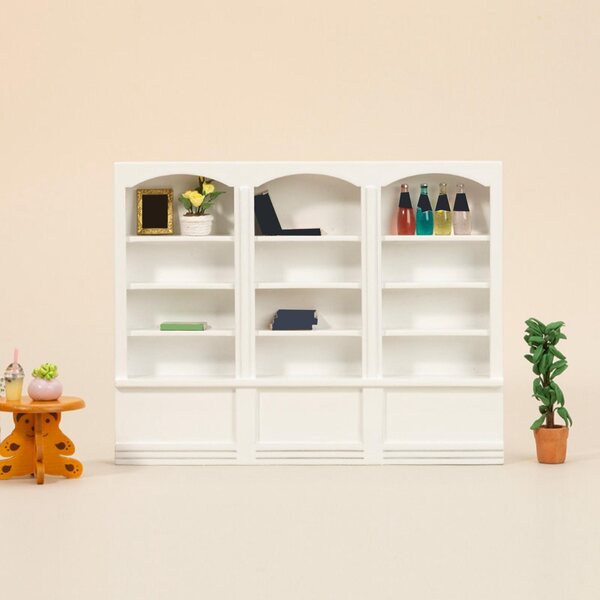 Miniatura mobile a forma di casa per bambole scala 1:12 in legno di betulla