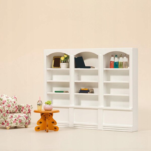 Miniatura mobile a forma di casa per bambole scala 1:12 in legno di betulla
