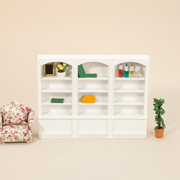 Miniatura mobile a forma di casa per bambole scala 1:12 in legno di betulla