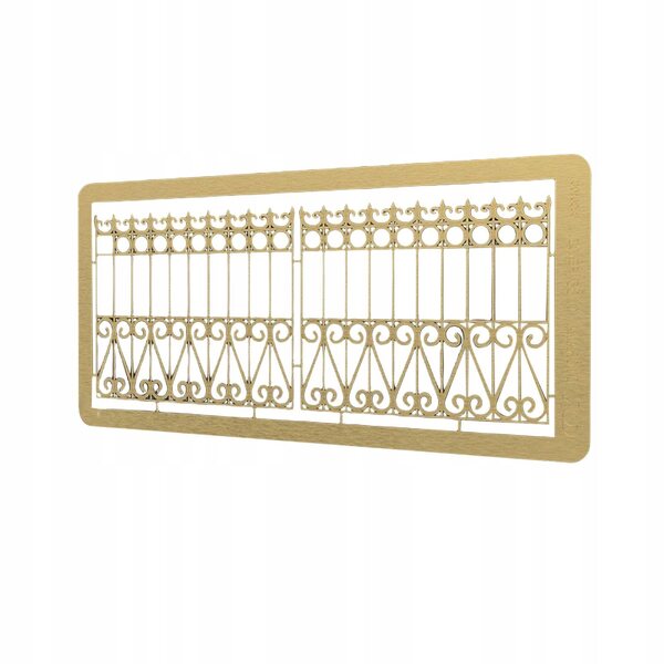 Modello 3D Puzzle Fai-da-Te in Scala 1:35 Porte in Ottone per Diorami