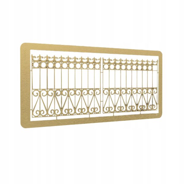 Modello 3D Puzzle Fai-da-Te in Scala 1:35 Porte in Ottone per Diorami