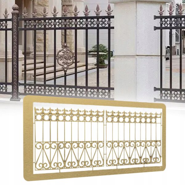 Modello 3D Puzzle Fai-da-Te in Scala 1:35 Porte in Ottone per Diorami