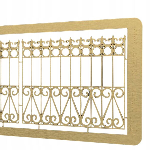 Modello 3D Puzzle Fai-da-Te in Scala 1:35 Porte in Ottone per Diorami