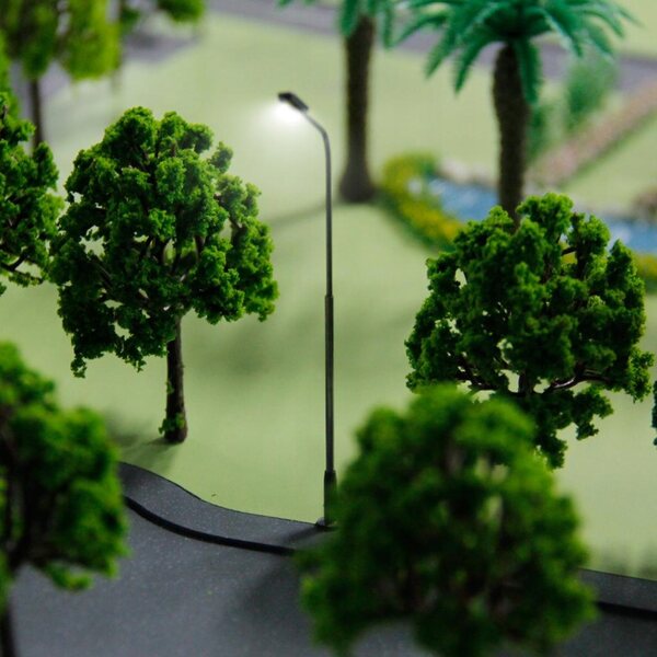 10 LED Light Lamppost Model pociągu Układ Scena uliczna 3V Pojedyncza głowica N