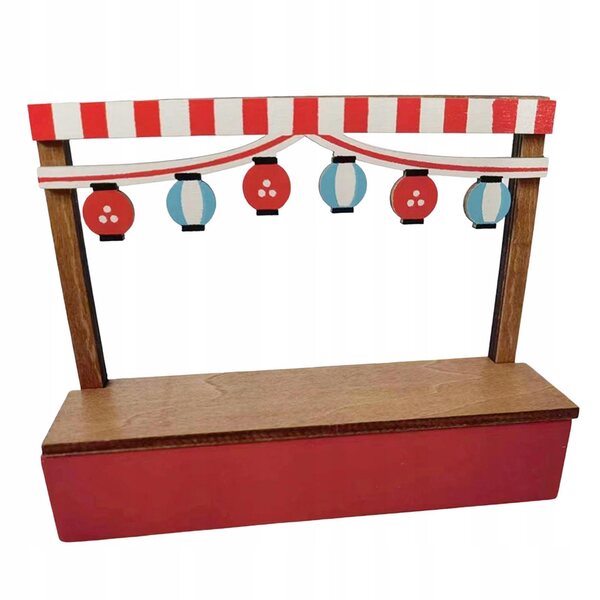 Mini Casa delle Bambole 1:12 Stand Vendita in Legno per Decorazione e Collezione