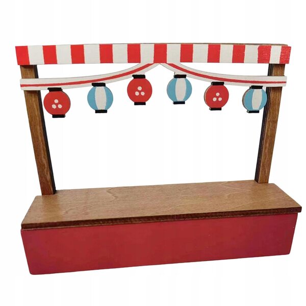 Mini Casa delle Bambole 1:12 Stand Vendita in Legno per Decorazione e Collezione