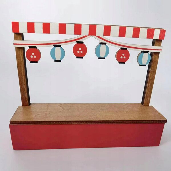 Mini Casa delle Bambole 1:12 Stand Vendita in Legno per Decorazione e Collezione
