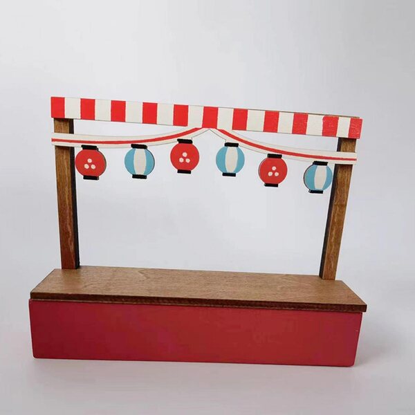 Mini Casa delle Bambole 1:12 Stand Vendita in Legno per Decorazione e Collezione