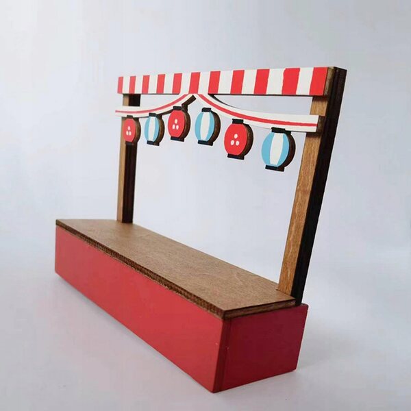 Mini Casa delle Bambole 1:12 Stand Vendita in Legno per Decorazione e Collezione