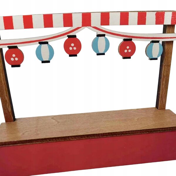 Mini Casa delle Bambole 1:12 Stand Vendita in Legno per Decorazione e Collezione