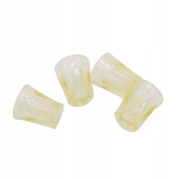 Set 4 bicchieri miniatura 1:12 per casa delle bambole, accessori cucina in vetro