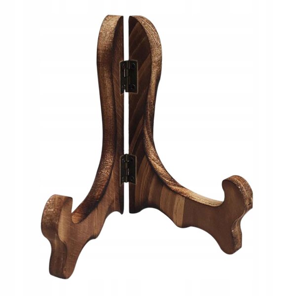 Holzständer für Teller und Fotorahmen, klappbar und stabil, 16 cm