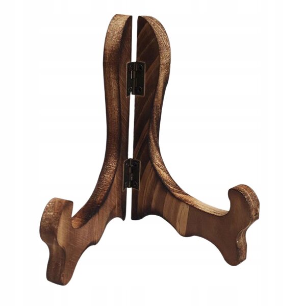 Holzständer für Teller und Fotorahmen, klappbar und stabil, 16 cm