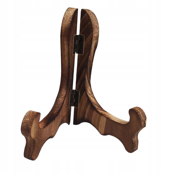 Holzständer für Teller und Fotorahmen, klappbar und stabil, 16 cm