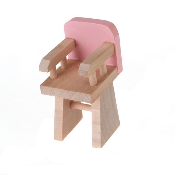 1:12 Holzmöbelset für Puppenhaus mit Etagenbett und Zubehör