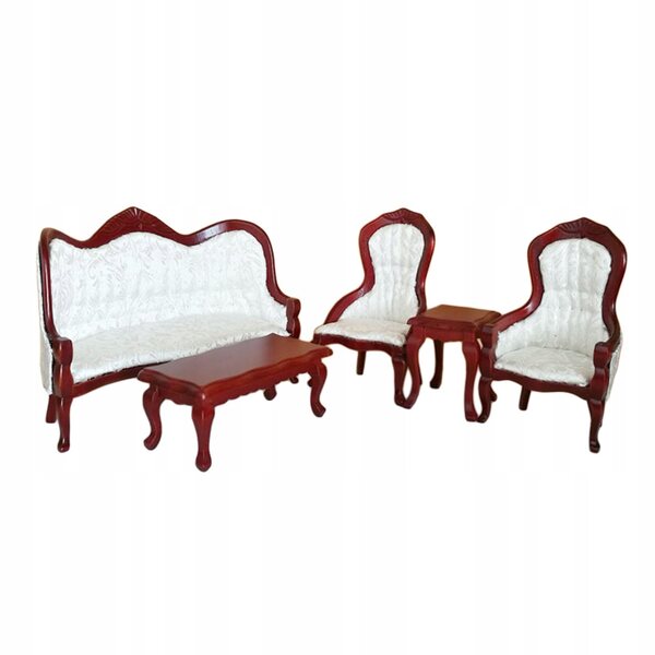 Mini set mobili per salotto in legno per casa delle bambole scala 1:12
