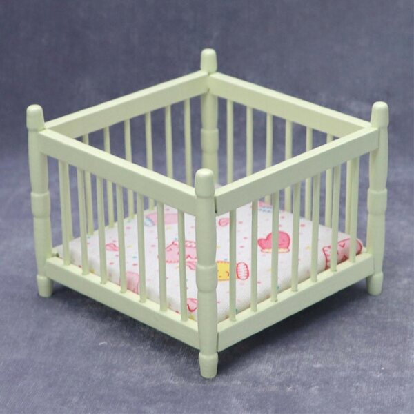 Dollhouse 1:12 Migliori Mobili in Legno per Bambole - Letto Bambini Bianco
