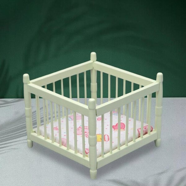 Dollhouse 1:12 Migliori Mobili in Legno per Bambole - Letto Bambini Bianco