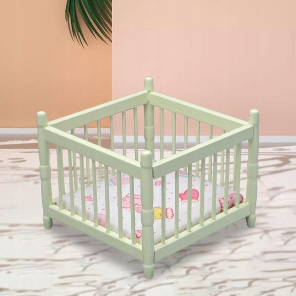 Dollhouse 1:12 Migliori Mobili in Legno per Bambole - Letto Bambini Bianco