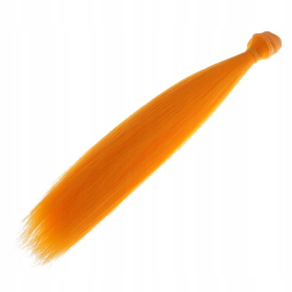 Orangefarbene synthetische Peruca für BJD-Puppen – DIY-Haaraccessoire