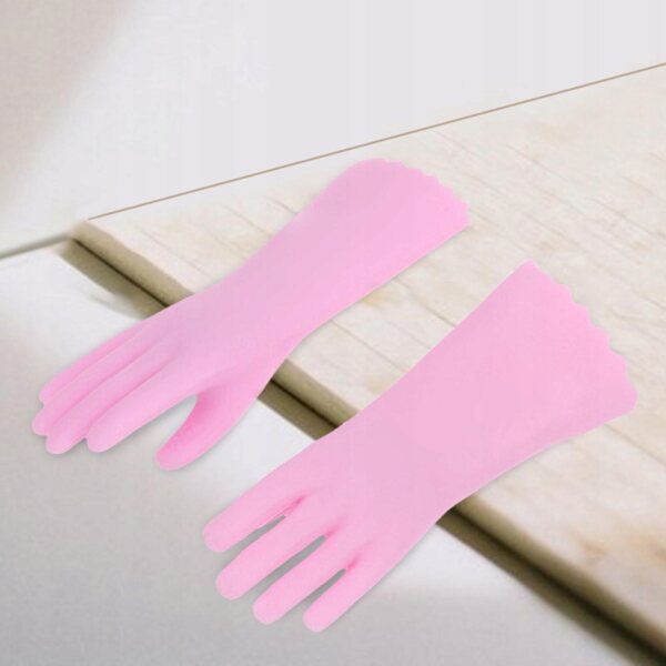 1:12 Puppenhaus Miniatur Handschuhe Rosa – DIY Deko Accessoire