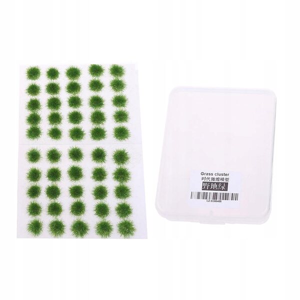 Mini erba decorativa realistica per diorami, case delle bambole, modellini, 50 pezzi