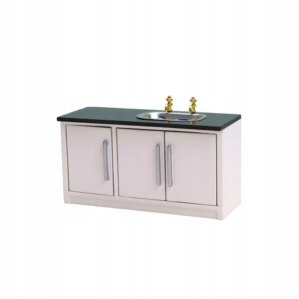 Cottage per bambole in legno con lavello cucina scala 1/12 per bambini