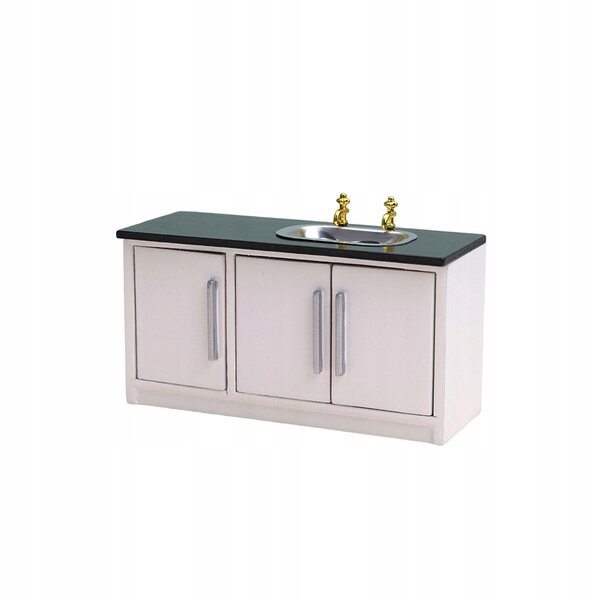 Cottage per bambole in legno con lavello cucina scala 1/12 per bambini