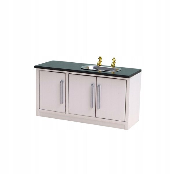 Cottage per bambole in legno con lavello cucina scala 1/12 per bambini