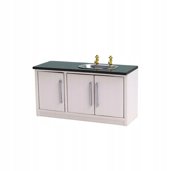 Cottage per bambole in legno con lavello cucina scala 1/12 per bambini