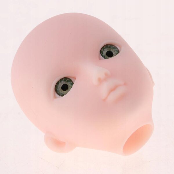 1/6 Puppenkopf mit grünen Augen ohne Make-up für BJD-Zubehör