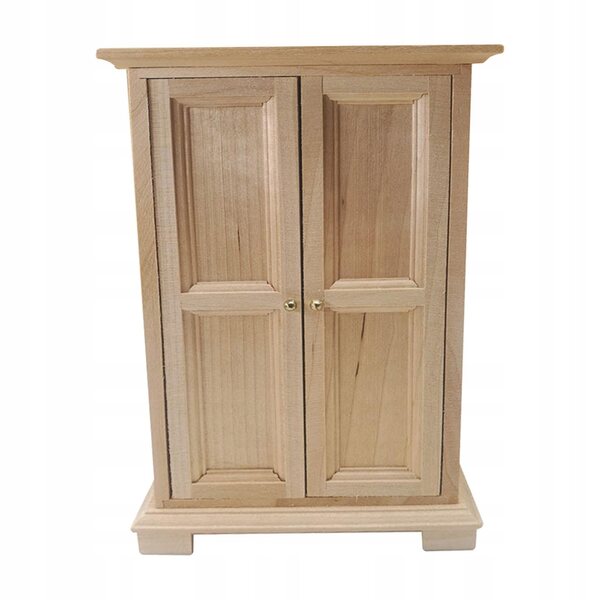 1:12 Vintage Holzgarderobe Miniatur für Puppenhaus, hochwertige Möbel