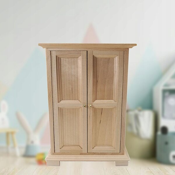 1:12 Vintage Holzgarderobe Miniatur für Puppenhaus, hochwertige Möbel