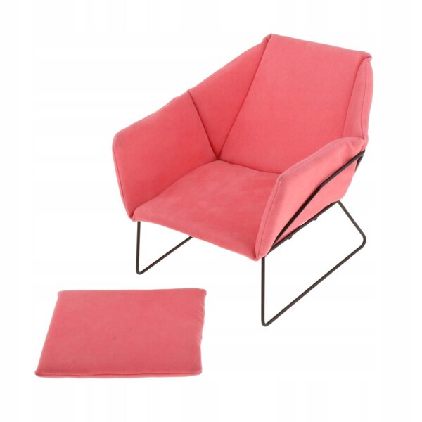 Mini Divano Rosa in Scala 1/6 per Case delle Bambole e Figurine 16,5 cm