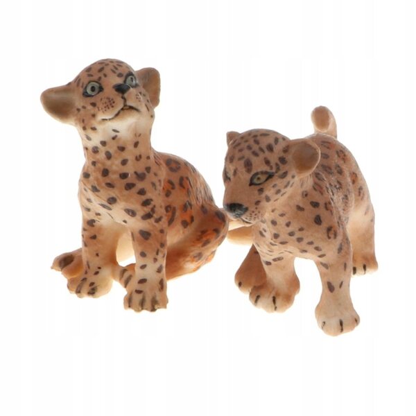 Lot de 4 figurines modèle léopard, jouet éducatif pour enfants et décoration