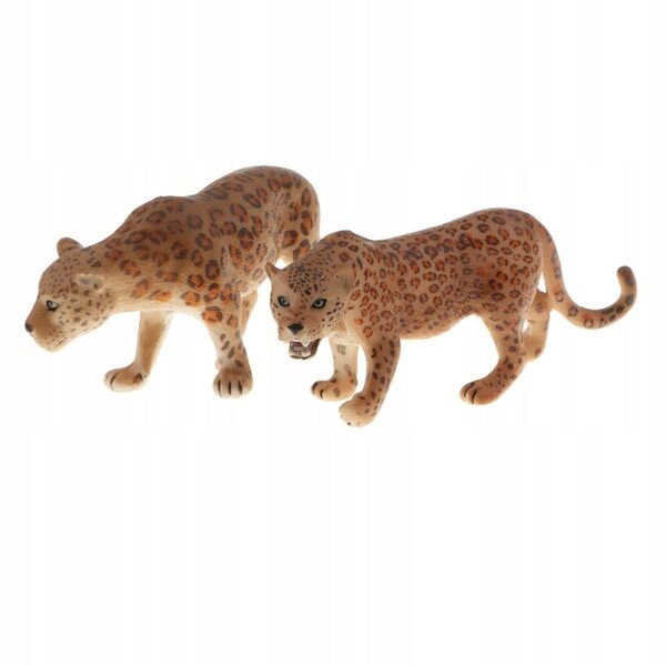 Lot de 4 figurines modèle léopard, jouet éducatif pour enfants et décoration