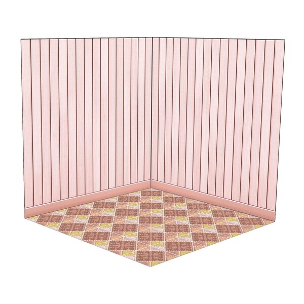 Klappbarer PVC-Hintergrundtisch im D-Stil im Maßstab 1:12 für Puppenhäuser