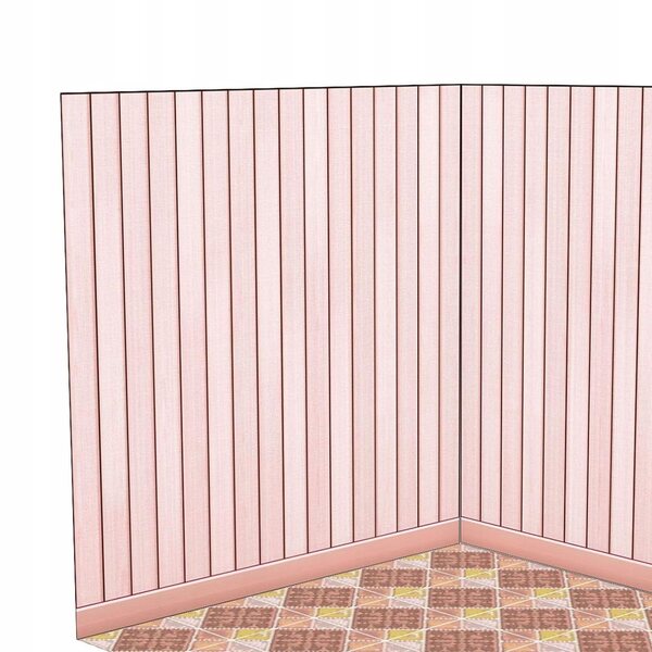 Klappbarer PVC-Hintergrundtisch im D-Stil im Maßstab 1:12 für Puppenhäuser