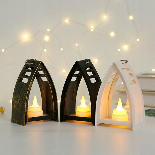Lanterne LED per candele senza fiamma, decorativa, bianca, resistente e sicura