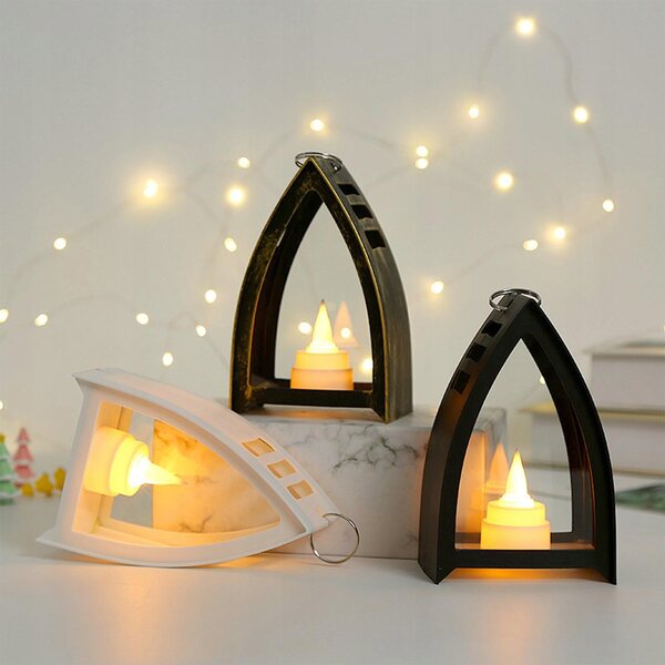 Lanterne LED per candele senza fiamma, decorativa, bianca, resistente e sicura