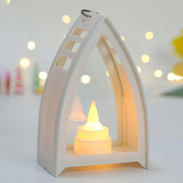Lanterne LED per candele senza fiamma, decorativa, bianca, resistente e sicura