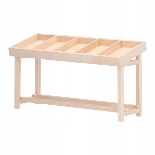 Houten stojaki voor poppenhuis polka schaal 1:12, decoratief en resistent