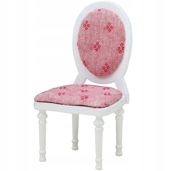 Mini Sedia in Legno per Casa delle Bambole, Decorazione Rosa Resistente