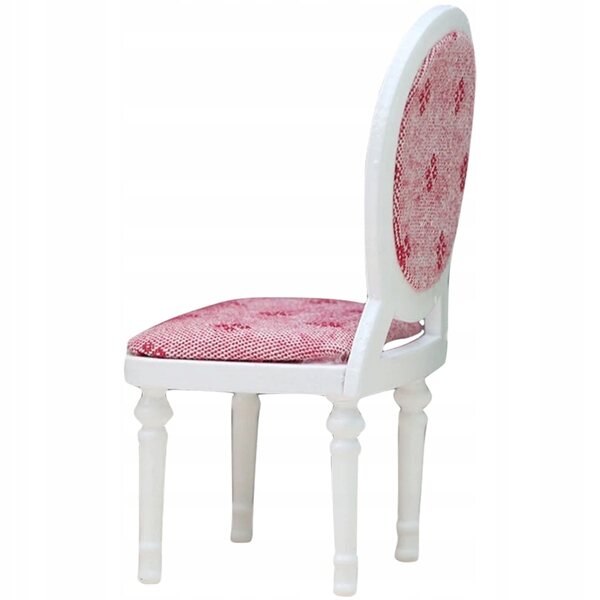 Mini Sedia in Legno per Casa delle Bambole, Decorazione Rosa Resistente