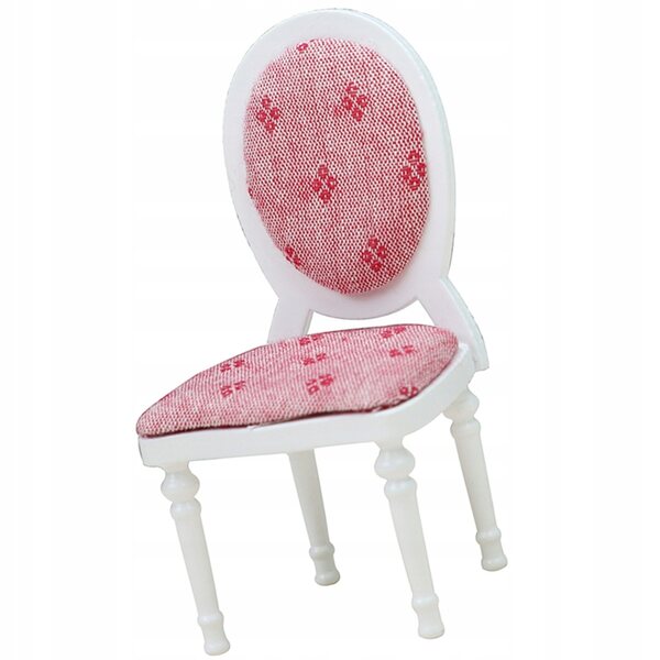 Mini Sedia in Legno per Casa delle Bambole, Decorazione Rosa Resistente