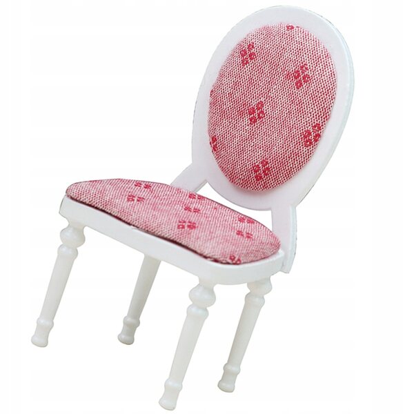 Mini Sedia in Legno per Casa delle Bambole, Decorazione Rosa Resistente