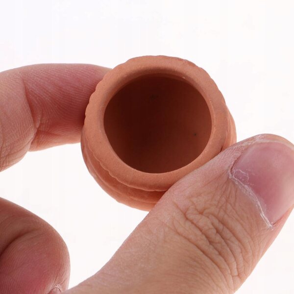 Miniaturowe doniczki dla lalek w skali 1:12 Ceramiczne doniczki dla wróżek