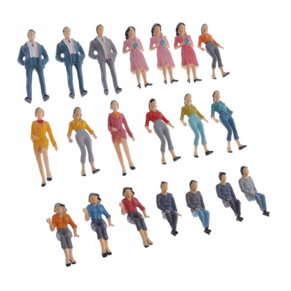 Set 20 pezzi Model Doll tavolo sabbia 1/25 colorato in plastica fatta a mano