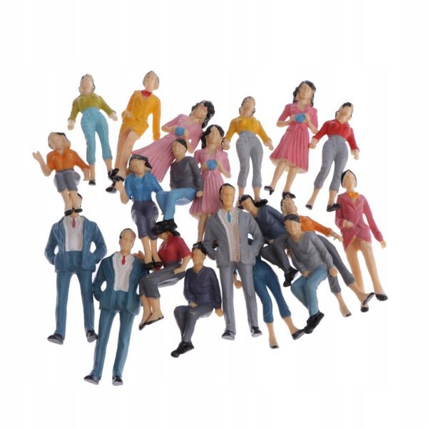 Set 20 pezzi Model Doll tavolo sabbia 1/25 colorato in plastica fatta a mano